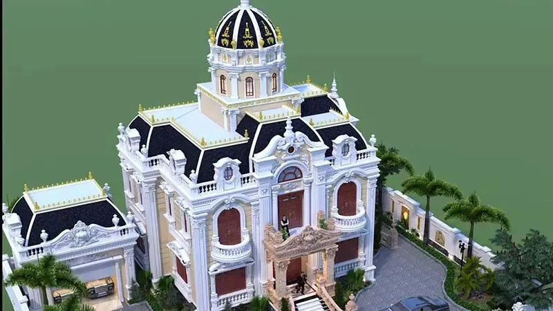 Mẫu biệt thự cổ điển - Xây Dựng Kim Anh