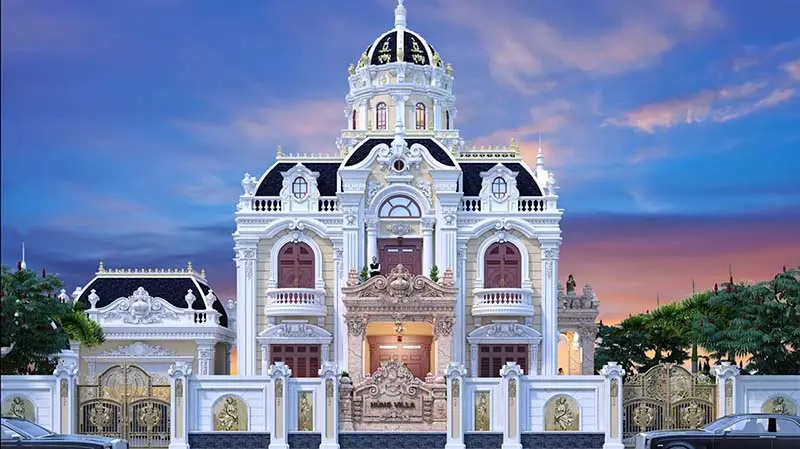 Mẫu biệt thự cổ điển - Xây Dựng Kim Anh