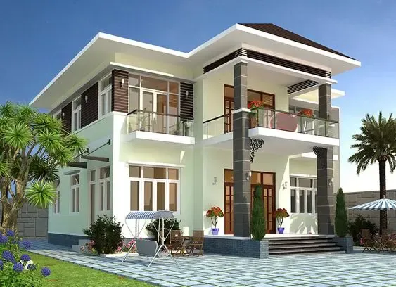 Mẫu biệt thự mini - Xây Dựng Kim Anh