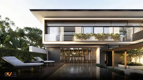 Mẫu biệt thự nghĩ dưỡng - Xây Dựng Kim Anh