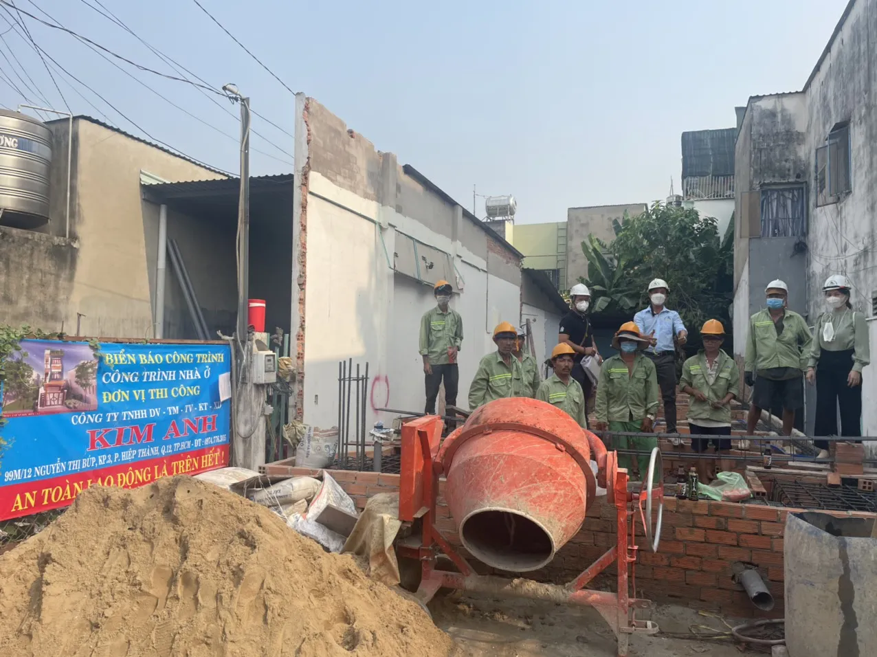 Thi c&ocirc;ng sắt th&eacute;p m&oacute;ng nh&agrave; trọn g&oacute;i H&oacute;c M&ocirc;n - X&acirc;y Dựng Kim Anh