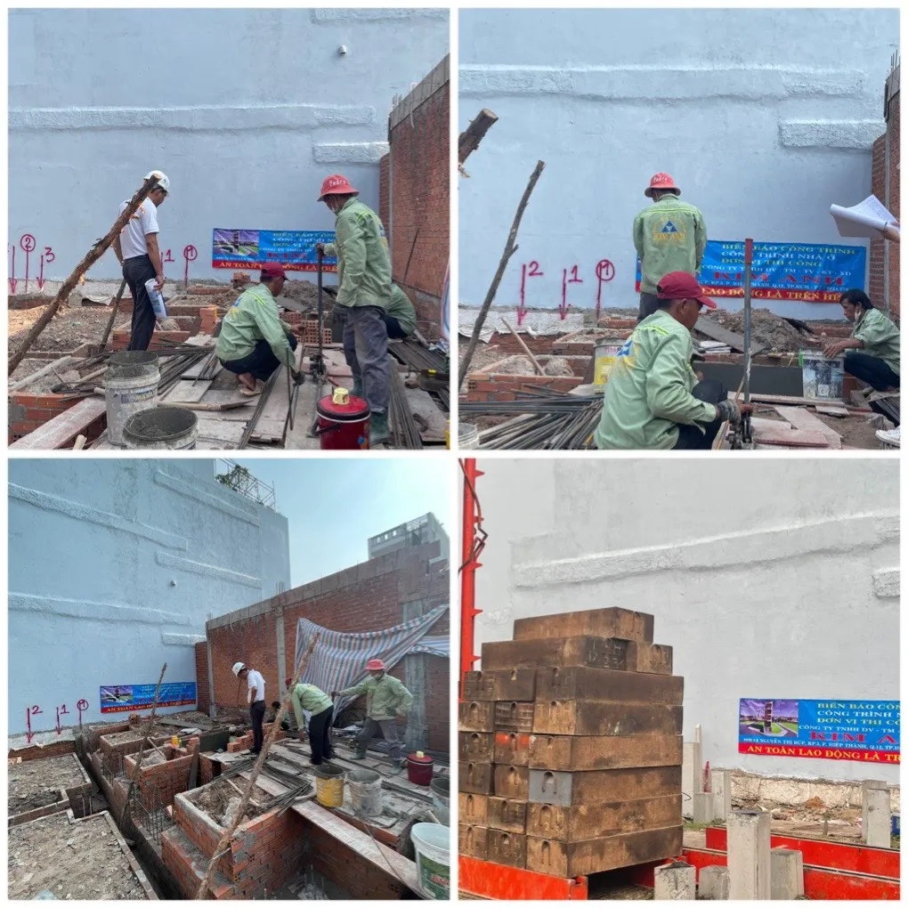 Thi c&ocirc;ng th&eacute;p đ&agrave;i m&oacute;ng nh&agrave; trọn g&oacute;i Quận 12 - xaydungkimanh.com