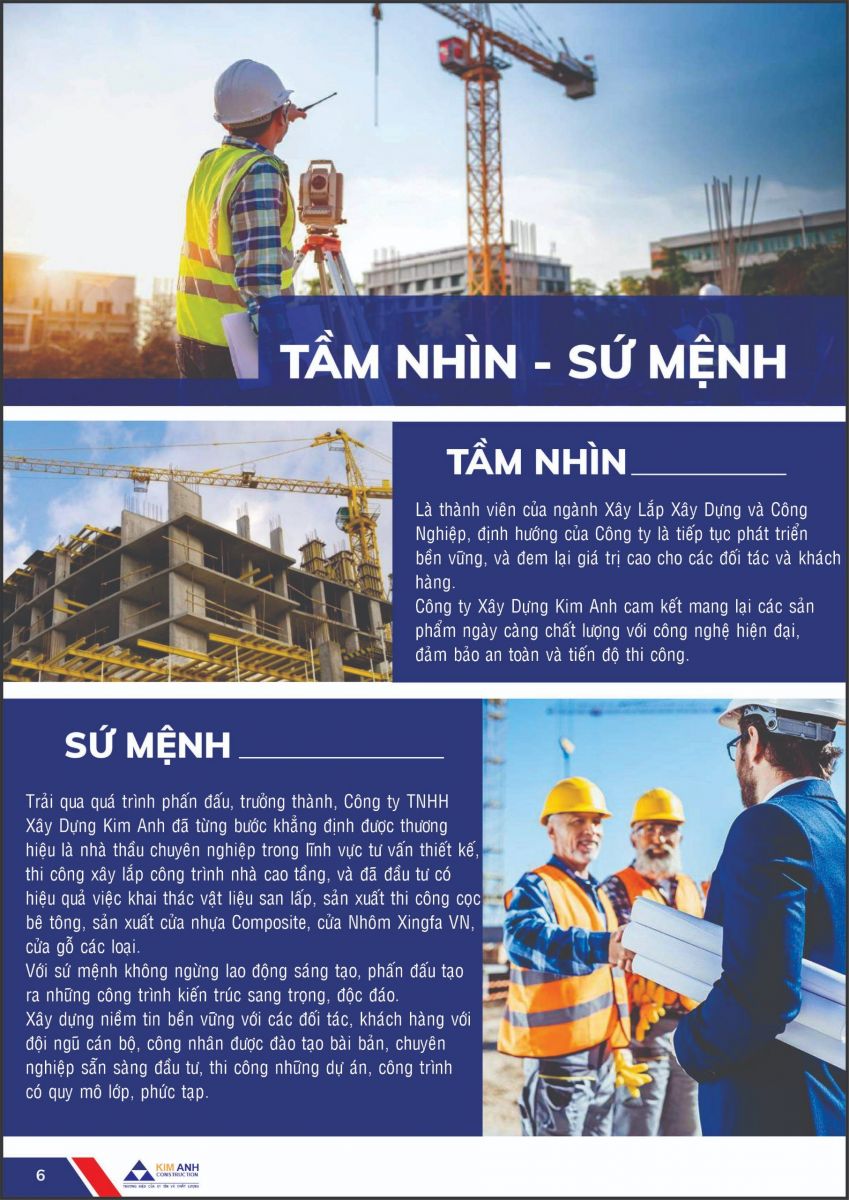 Hồ sơ năng lực Xây Dựng Kim Anh