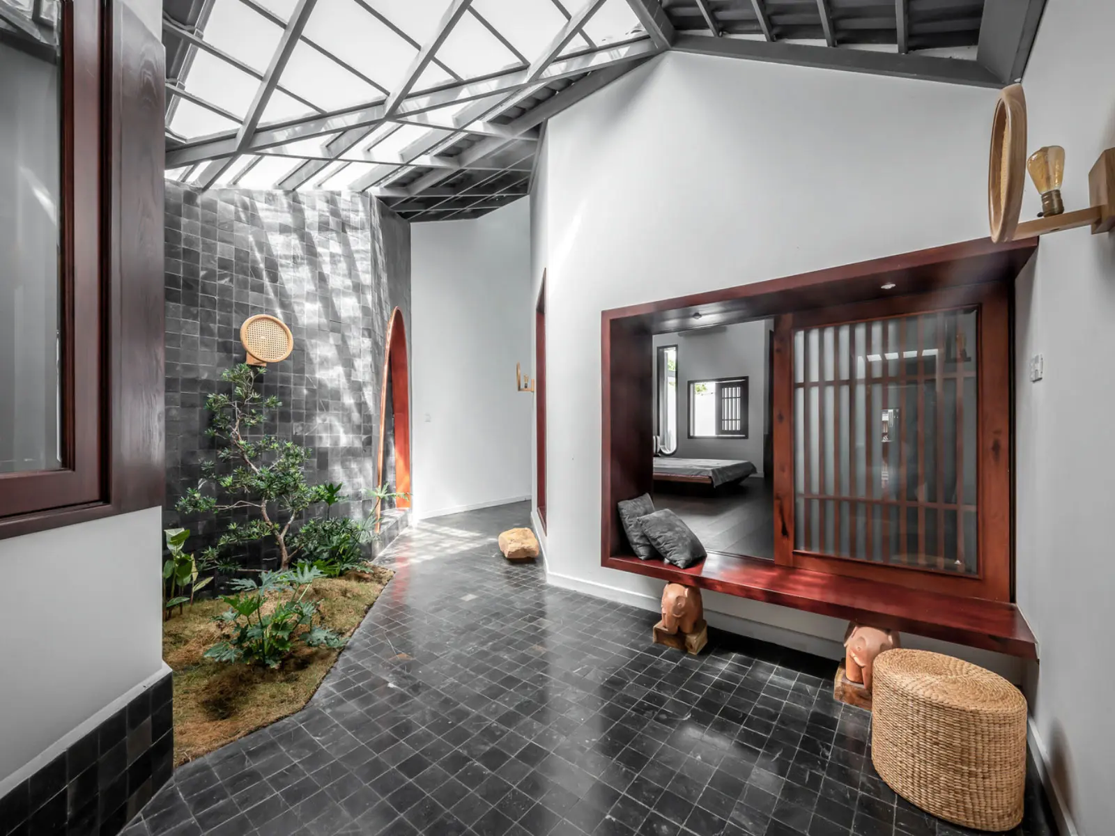 mẫu nh&agrave; c&oacute; giếng trời cuối nh&agrave;