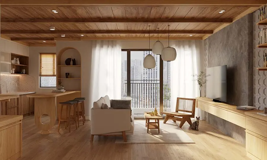 Phong c&aacute;ch Japandi