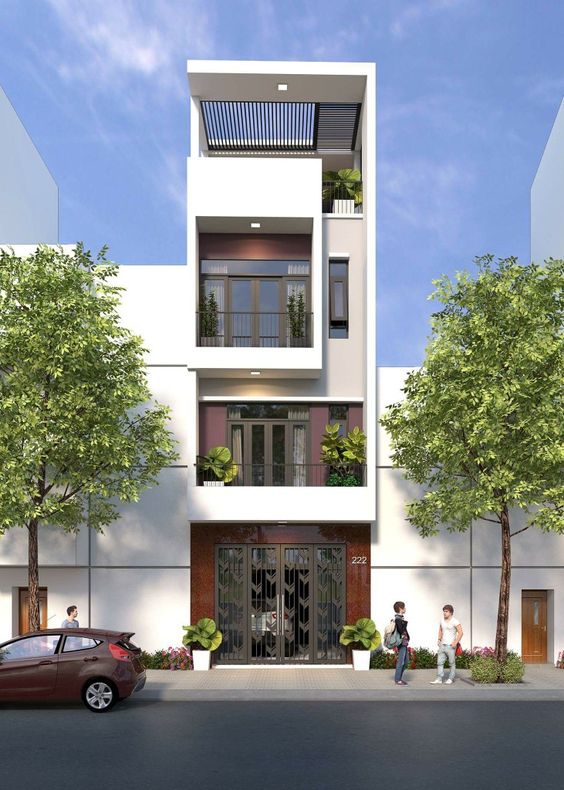 Sơn lại ngoại thất mặt tiền nhà