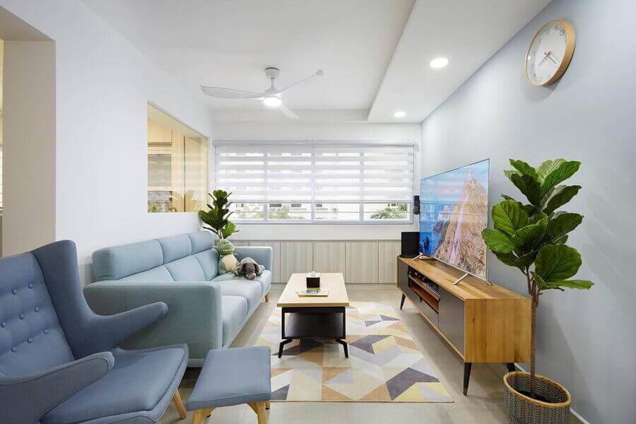 Trang trí phòng khách chung cư cũ