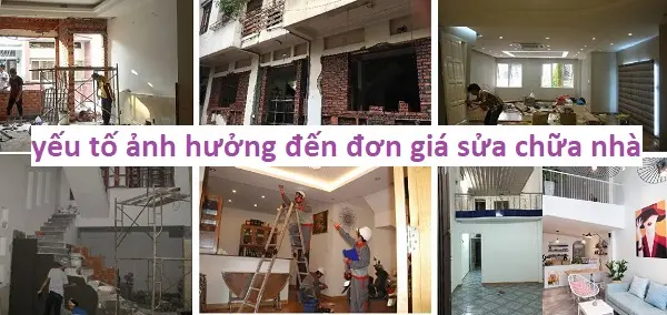 C&aacute;c yếu tố then chốt ảnh hưởng đến đơn gi&aacute; sửa nh&agrave; trọn g&oacute;i