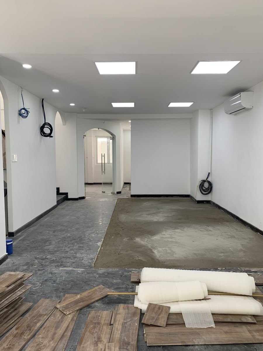 Công tác thi công sàn nền biệt thự Bình Thạnh