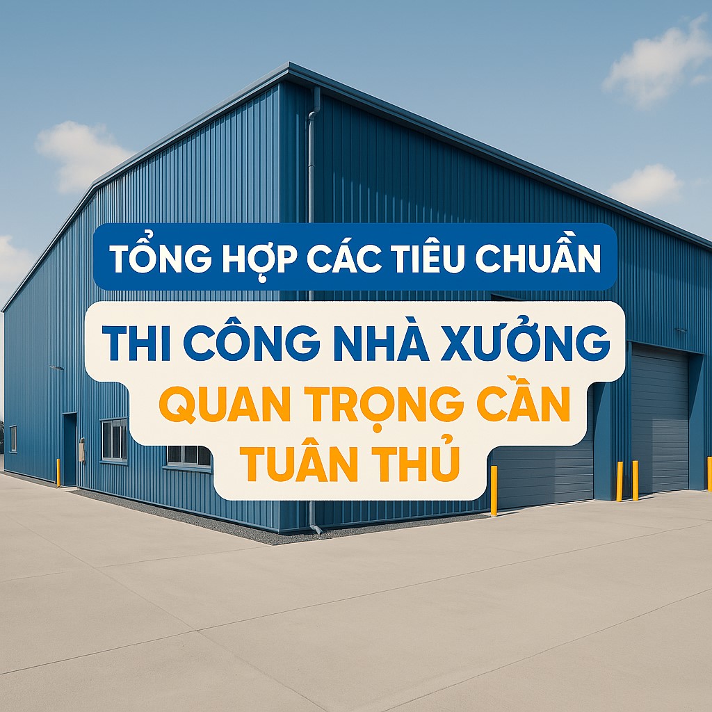 tiêu chuẩn thi công nhà xưởng