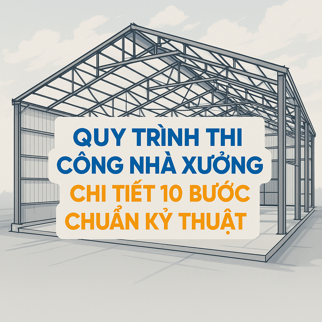 quy trình thi công nhà xưởng