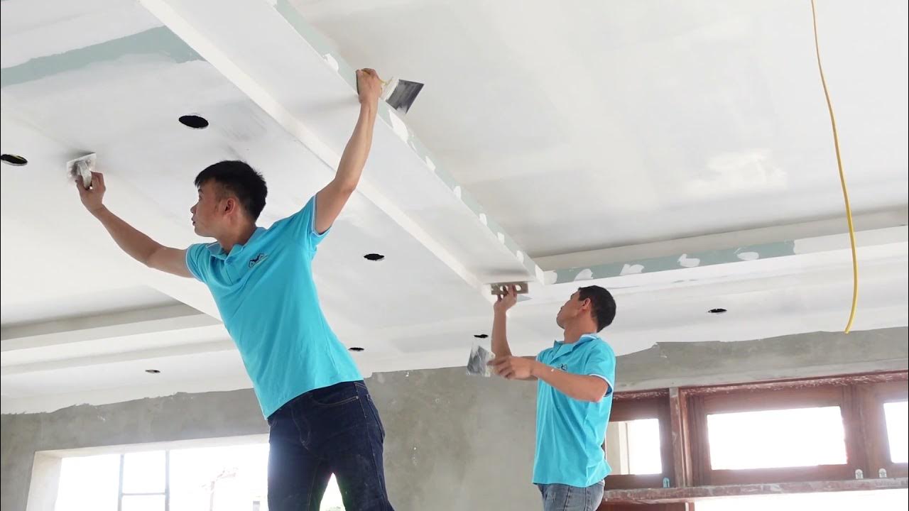 Bước 6: Bả matit và xả nhám