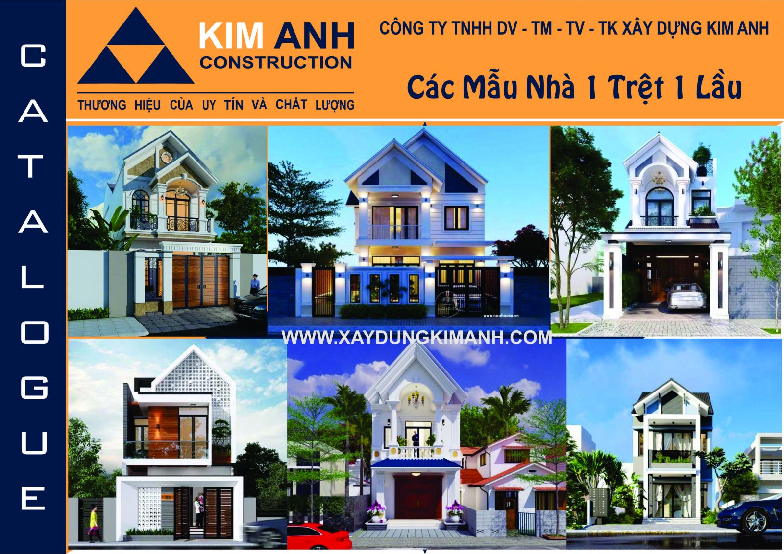 Mẫu nhà phố 1 trệt 1 lầu 2023