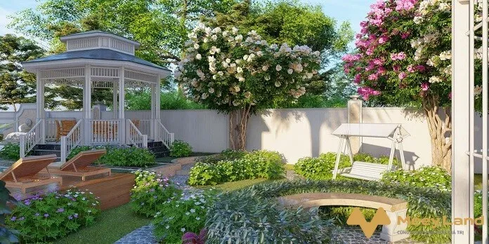 Đảm bảo sự c&acirc;n đối về bố cục trong thiết kế s&acirc;n vườn