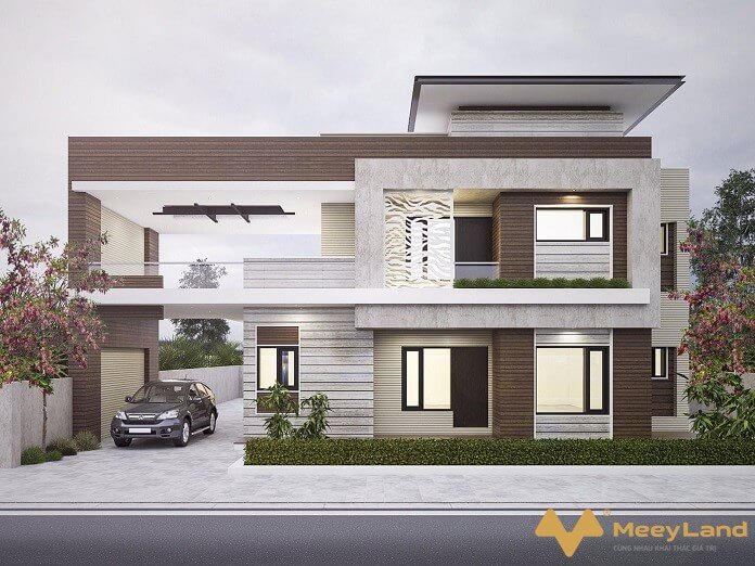 Những ý tưởng thiết kế Sân vườn và Nhà vườn đẹp ấn tượng Nhà vườn 2 tầng phong cách hiện đại