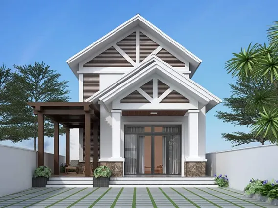 Nh&agrave; cấp 4 c&oacute; g&aacute;c lửng hot nhất 2021 - X&acirc;y dựng kim anh