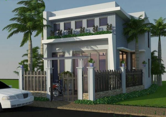 Nhà cấp 4 có gác lửng hot nhất - Xây dựng kim anh