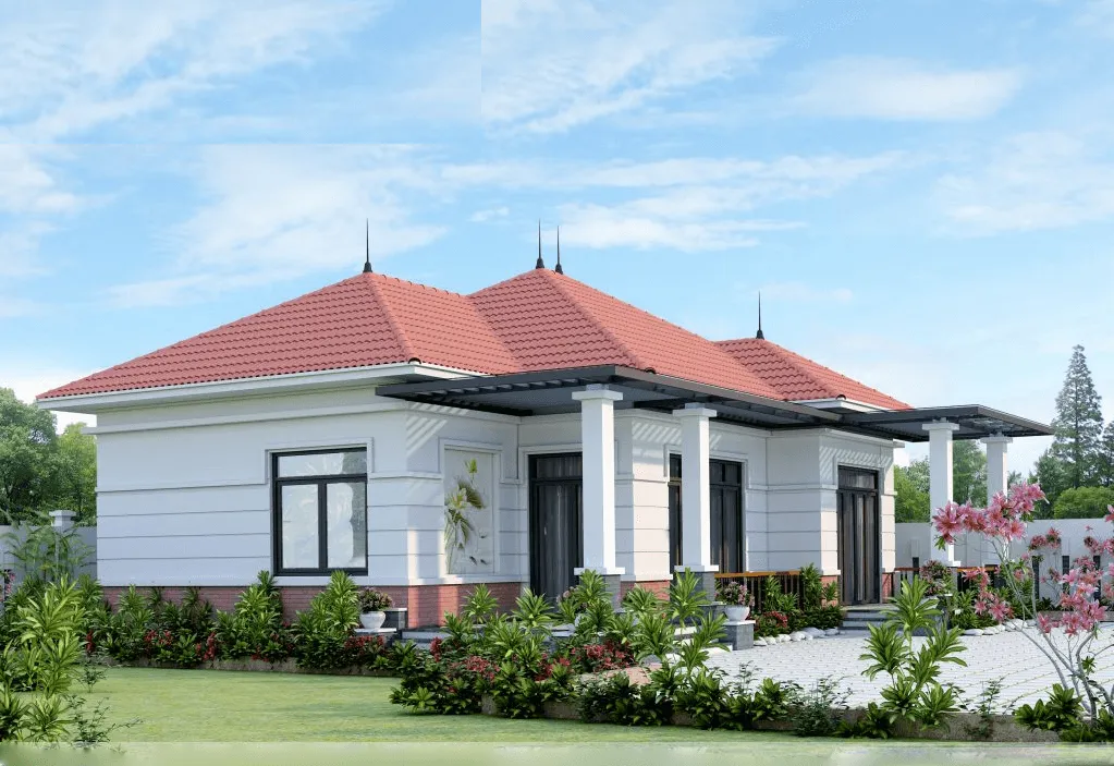 Mẫu nh&agrave; vườn cấp 4 đẹp