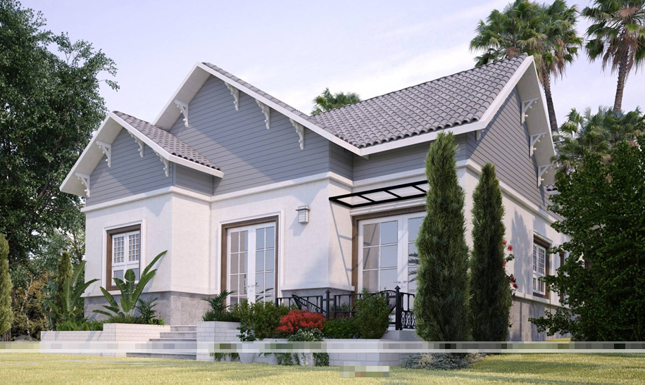 Mẫu nhà vườn cấp 4 đẹp