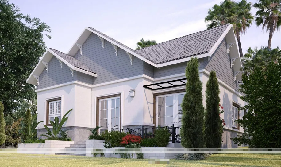 Mẫu nh&agrave; vườn cấp 4 đẹp