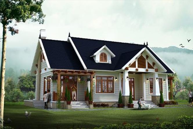 Mẫu nhà vườn cấp 4 đẹp