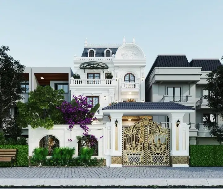 Biệt thự 2 tầng kiểu Ph&aacute;p vừa sang trọng vừa hiện đại