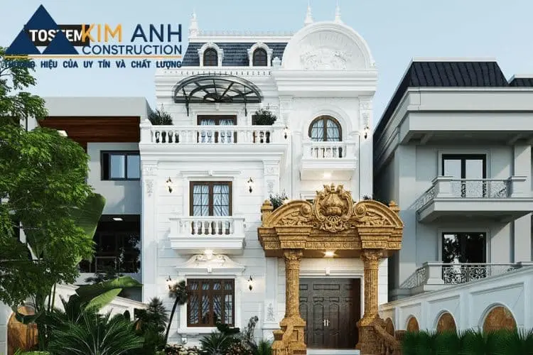 biet thu 3 tang tan co dien