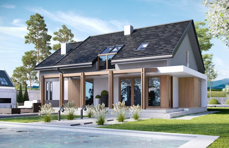 Mẫu nhà cấp 4 mái tôn giả ngói