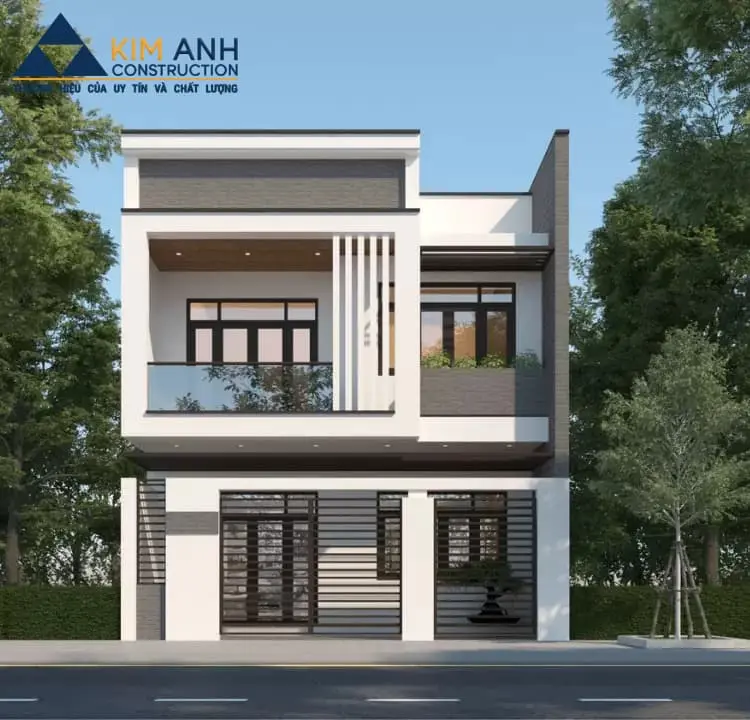 mau nha ong 2 tang 4 phong ngu