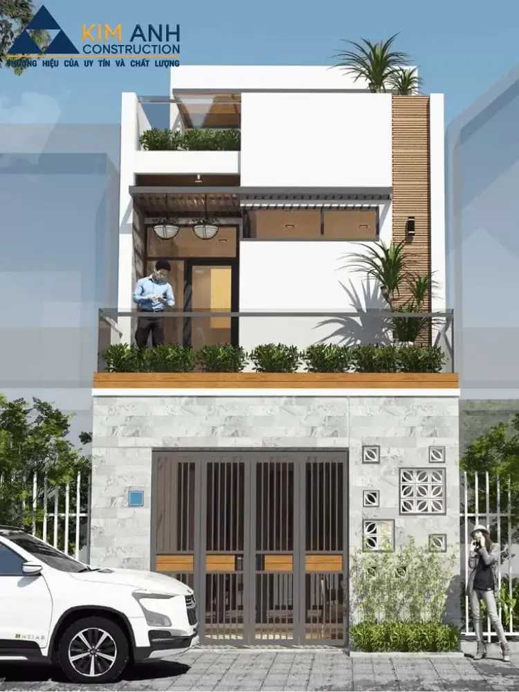 mau nha ong 2 tang mai bang