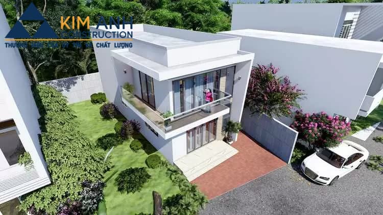 mau nha ong 2 tang mai bang