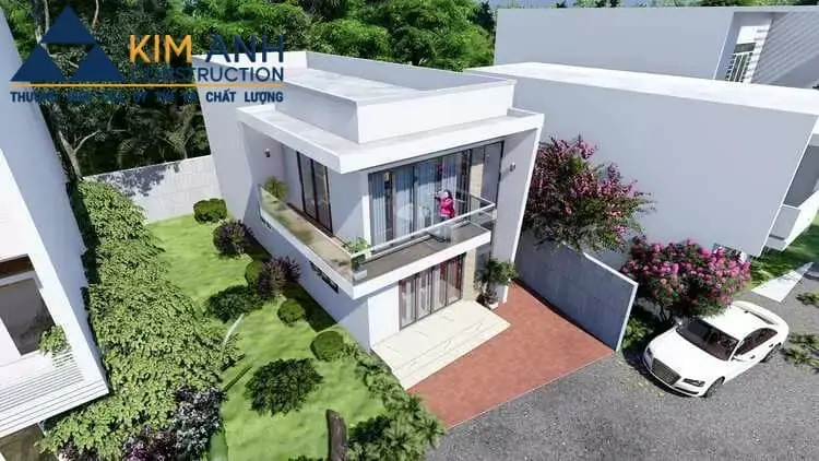 mau nha ong 2 tang mai bang