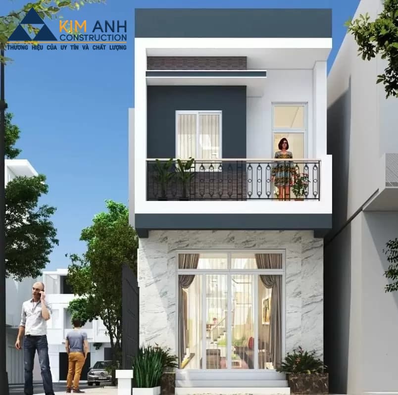 mau nha ong 2 tang mat tien 5m