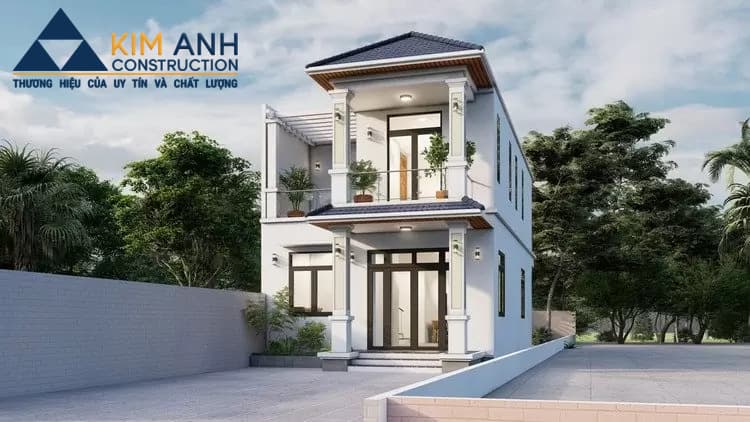 mau nha ong 2 tang mat tien 6m