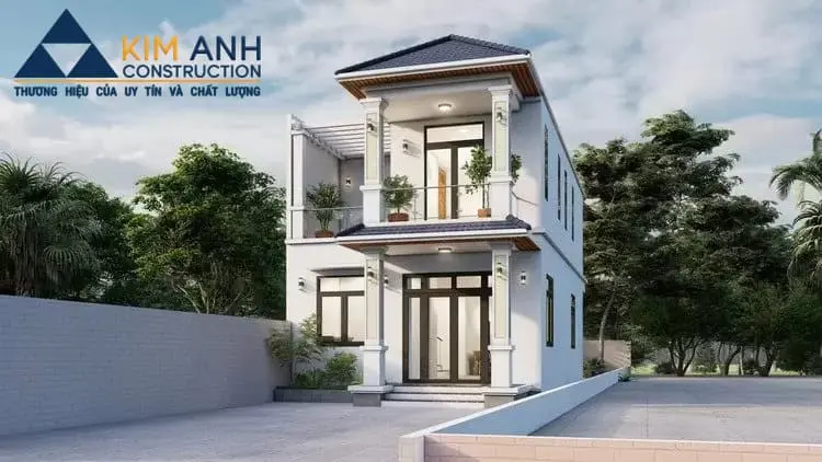 mau nha ong 2 tang mat tien 6m