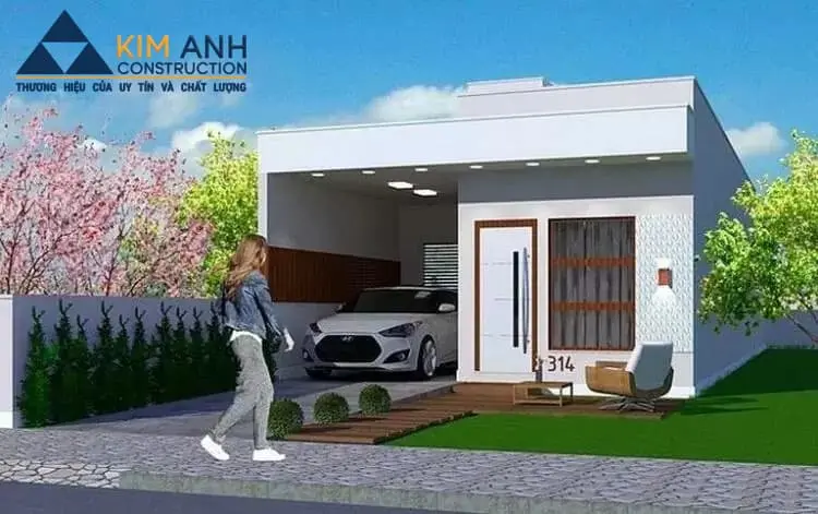 mau nha ong cap 4 co gara