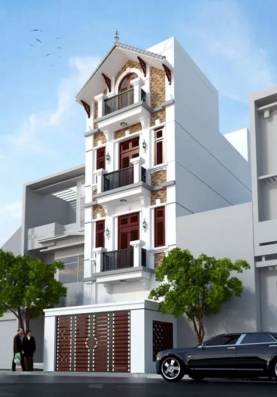 mau mat tien nha ong tan co dien - www.xaydungkimanh.com