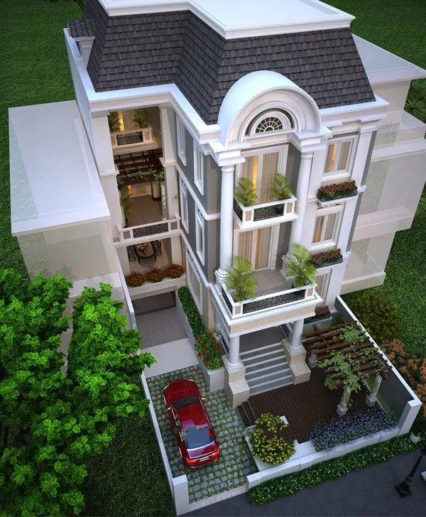 mau mat tien nha ong tan co dien - www.xaydungkimanh.com