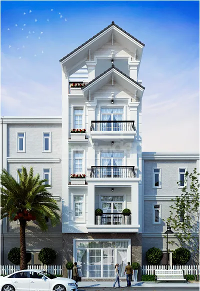 mau mat tien nha ong tan co dien - www.xaydungkimanh.com