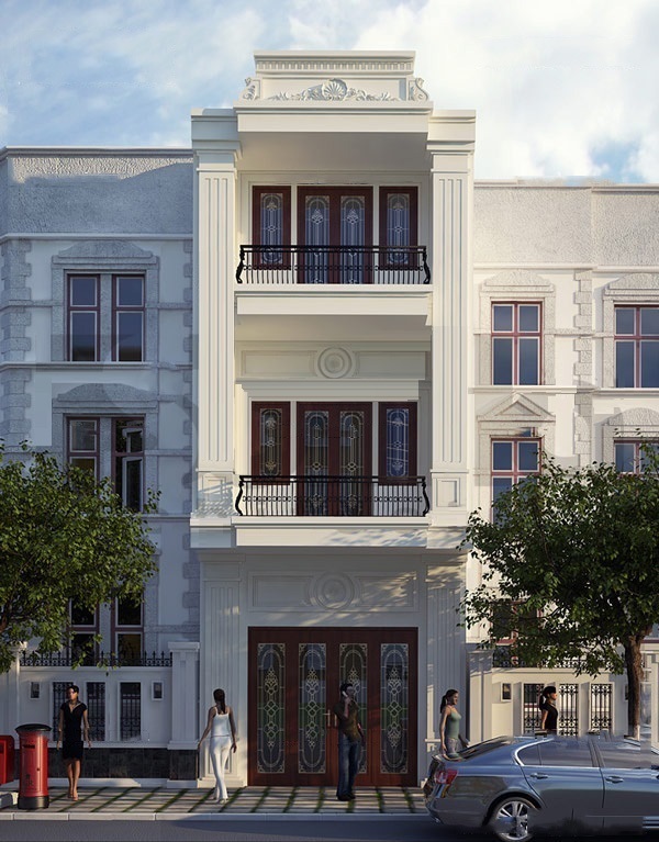 mau mat tien nha ong tan co dien - www.xaydungkimanh.com