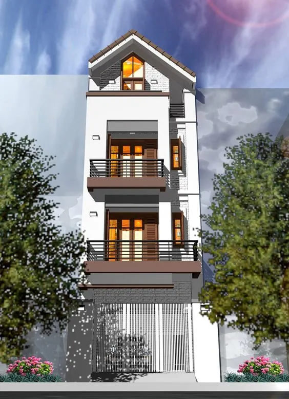 mau mat tien nha ong tan co dien - www.xaydungkimanh.com