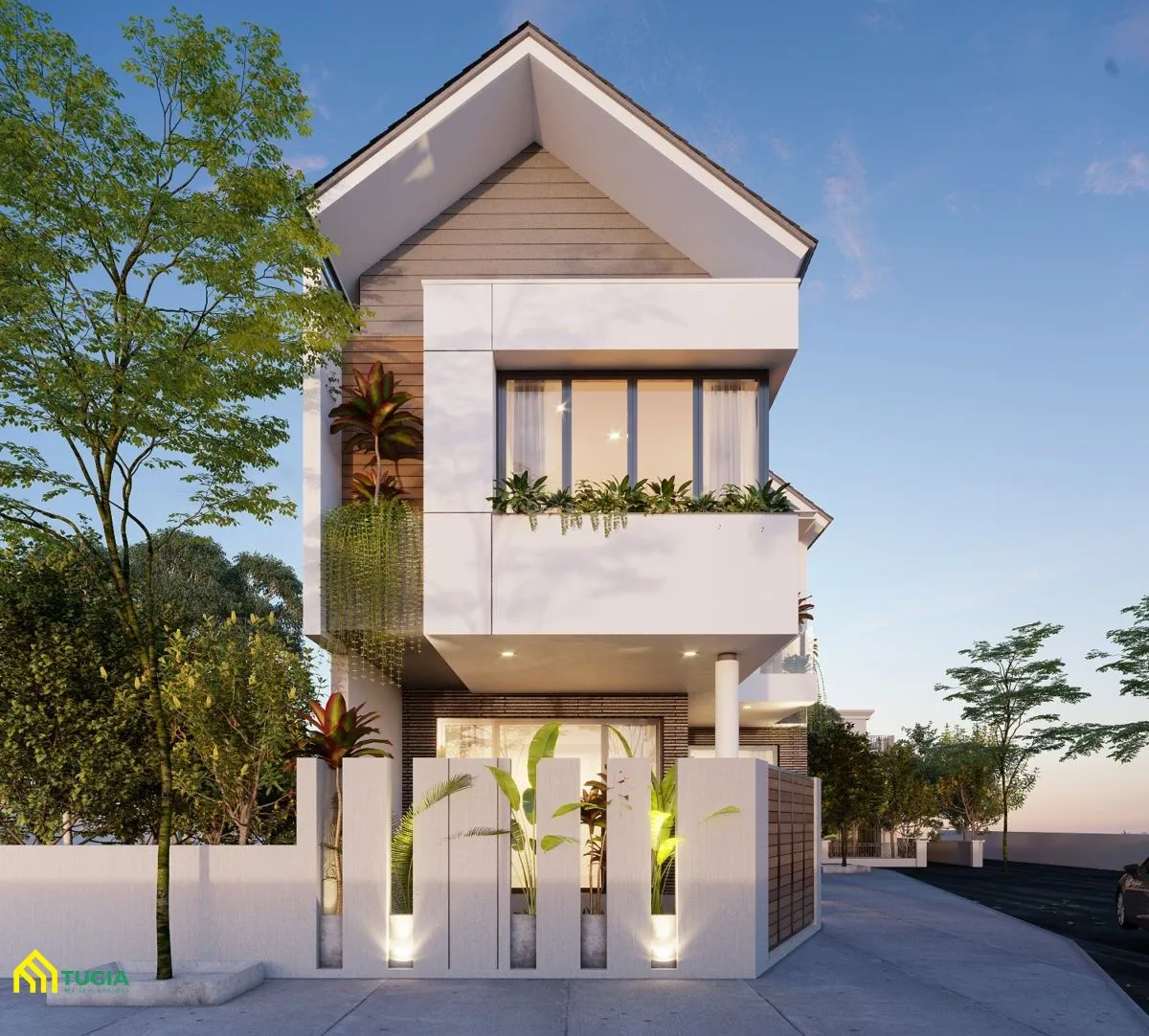 mau nha pho dep mai lech