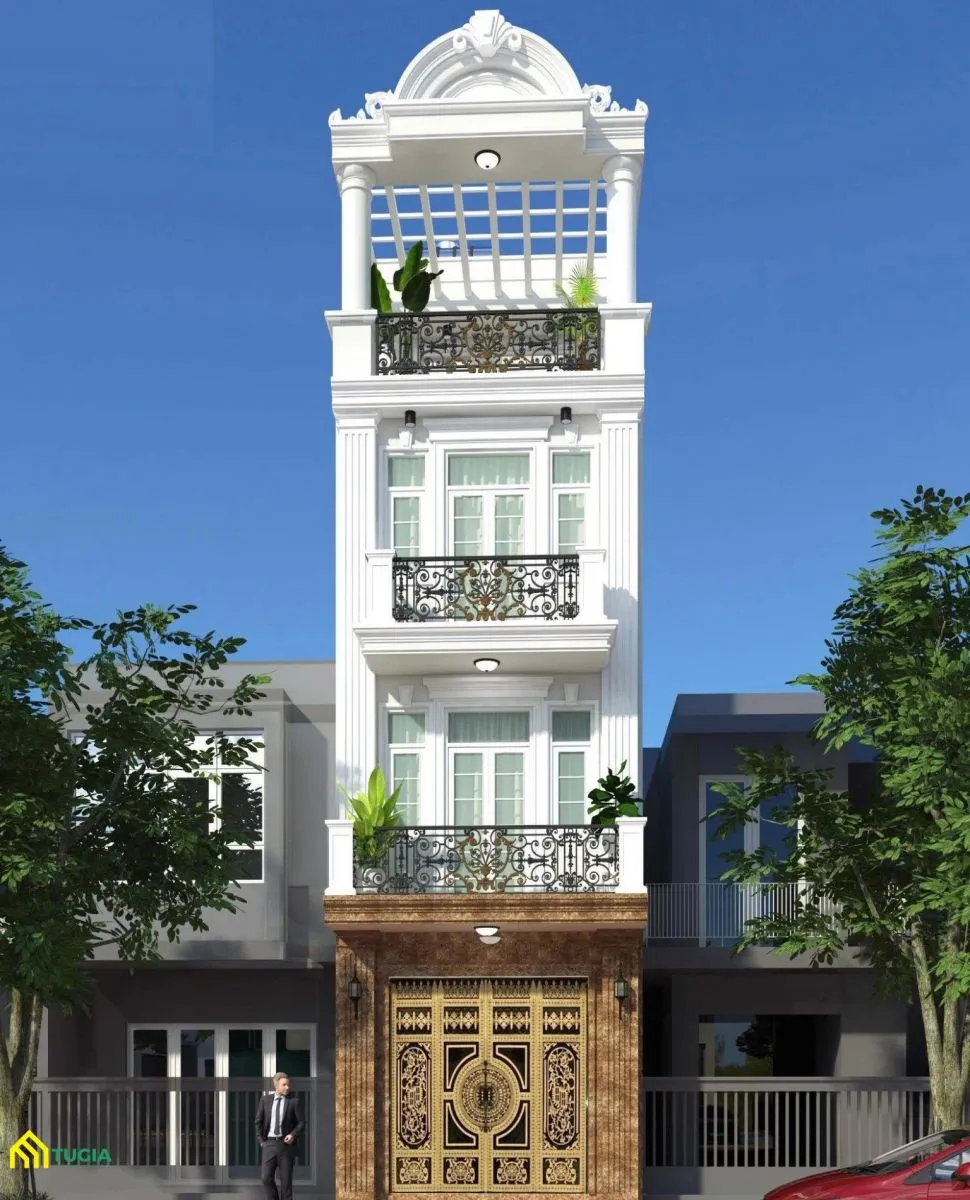 mau nha pho tan co dien