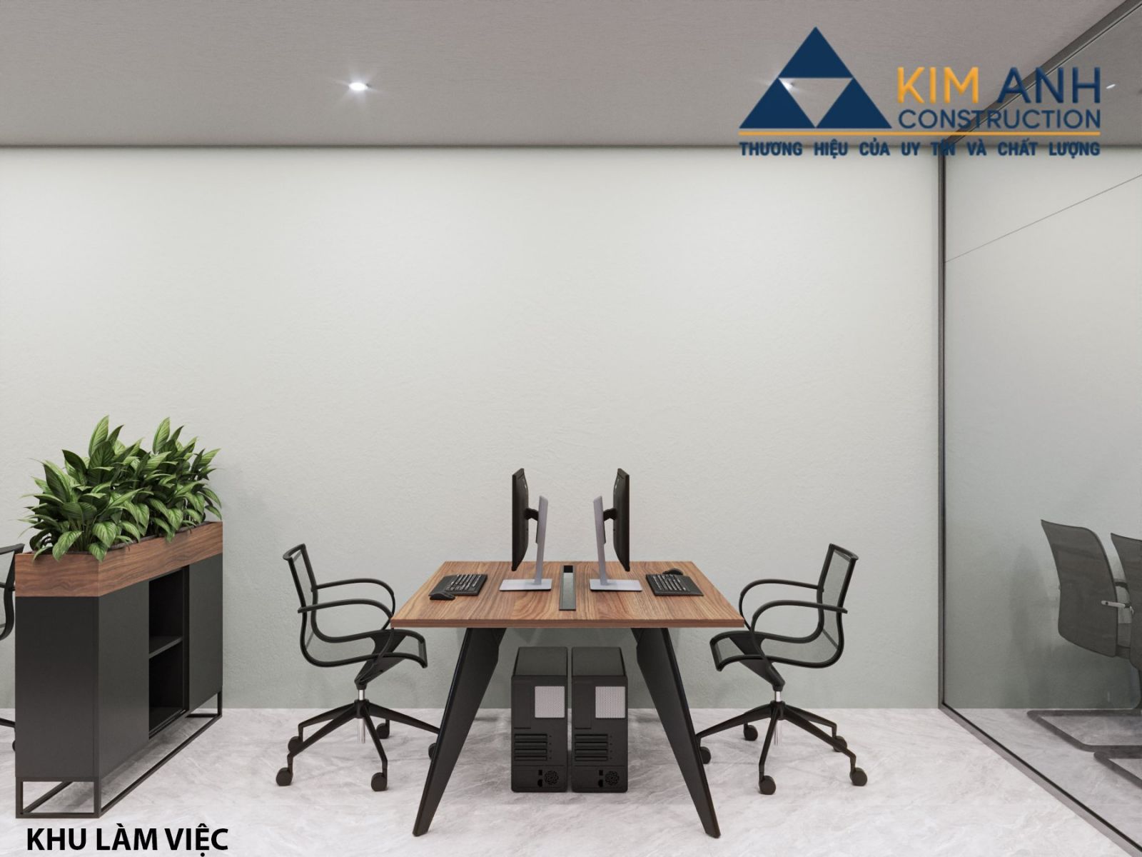 quán cafe kết hợp văn phòng - khu văn phòng