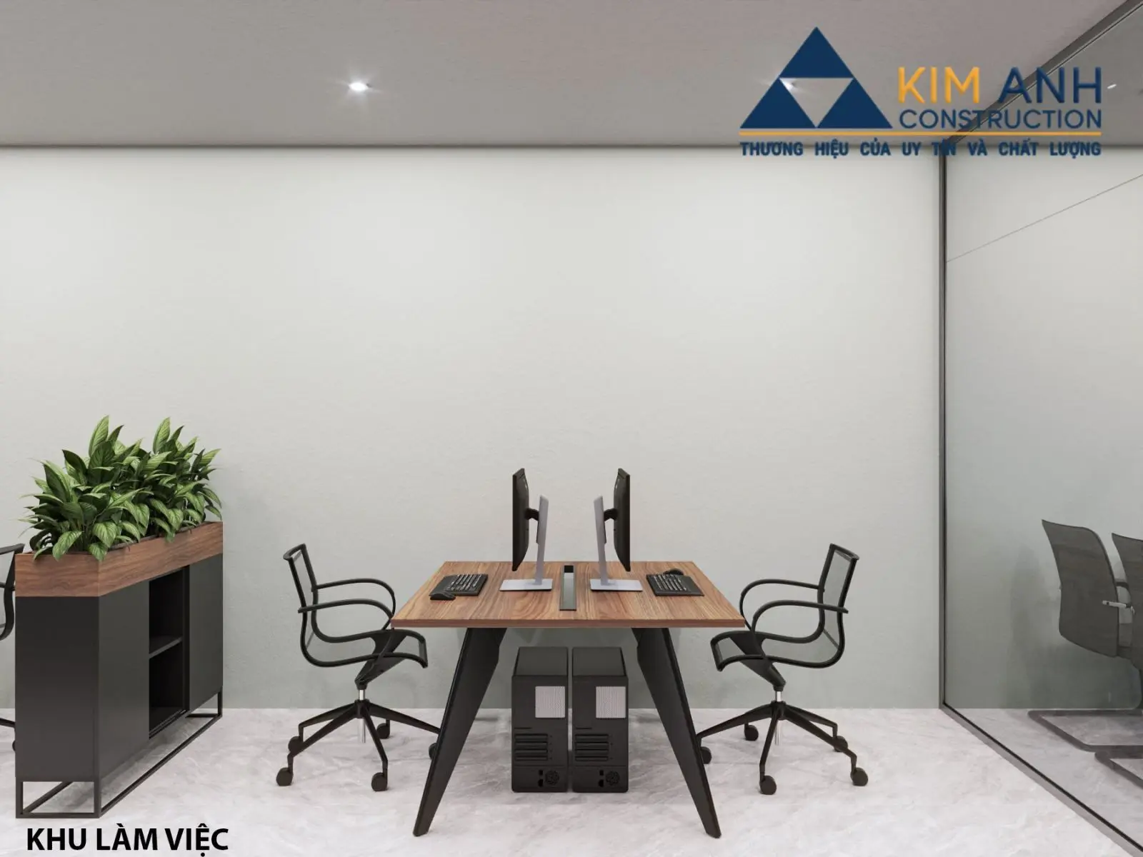 qu&aacute;n cafe kết hợp văn ph&ograve;ng - khu văn ph&ograve;ng