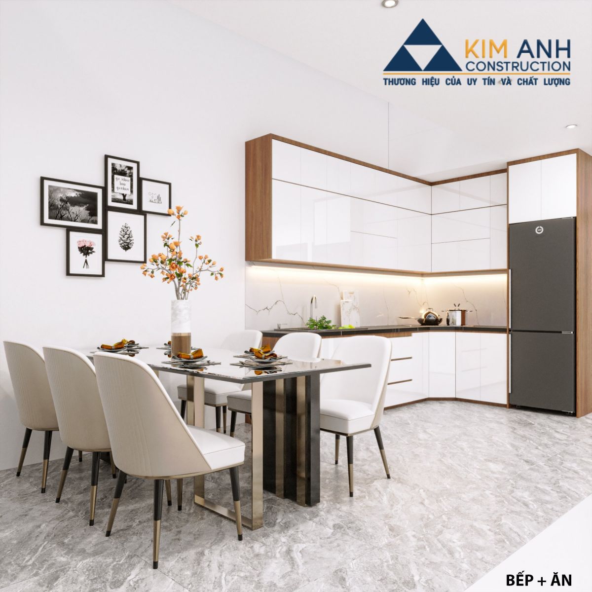 quán cafe kết hợp văn phòng - khu nhà bếp