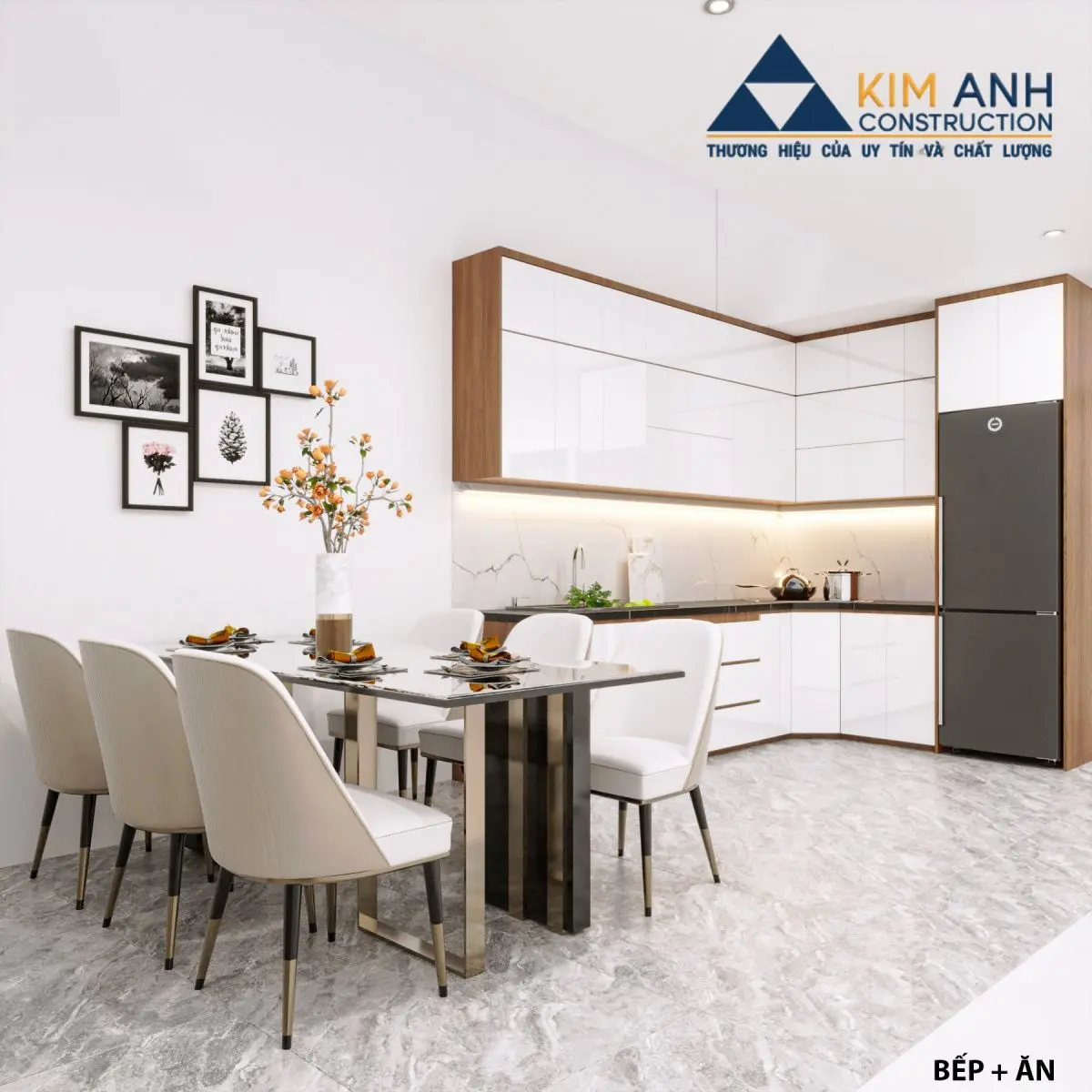 qu&aacute;n cafe kết hợp văn ph&ograve;ng - khu nh&agrave; bếp