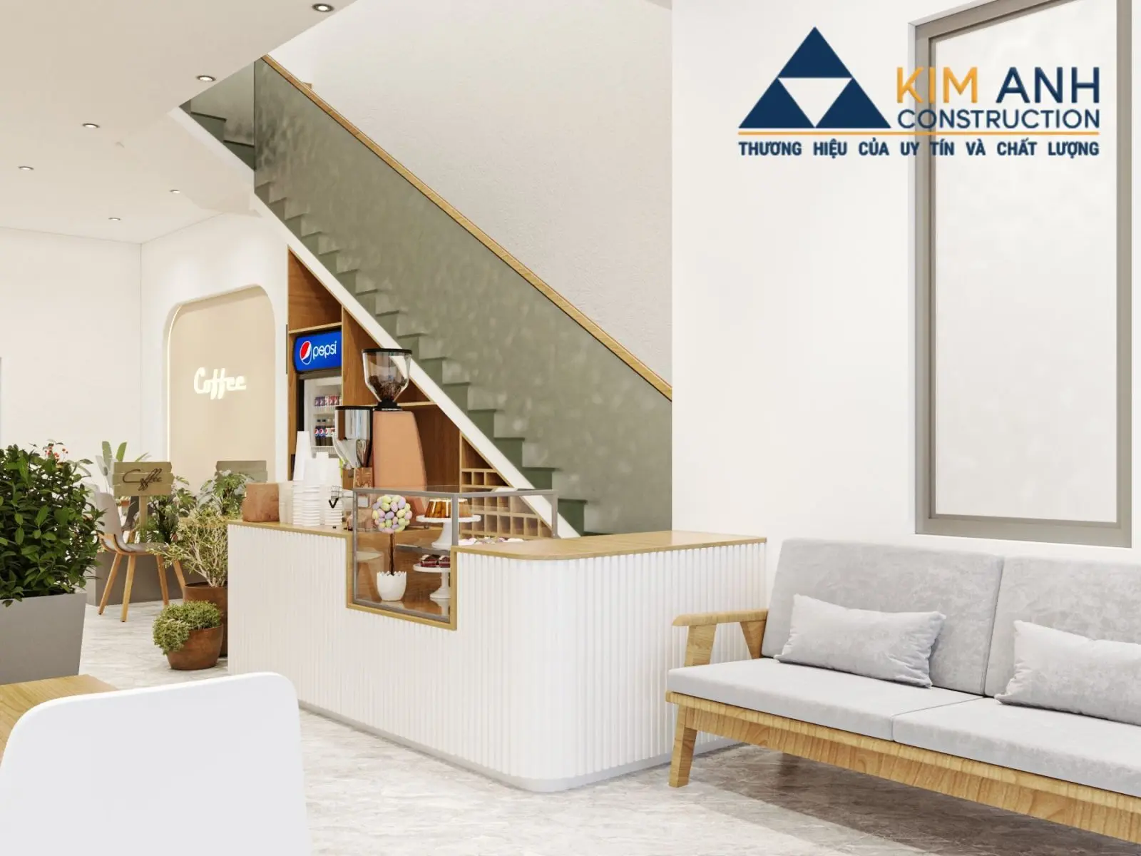 qu&aacute;n cafe kết hợp văn ph&ograve;ng