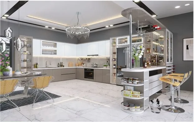 Thiết kế ph&ograve;ng bếp hiện đại - xu hướng thiết kế của thờI đại-xaydungkimanh.com