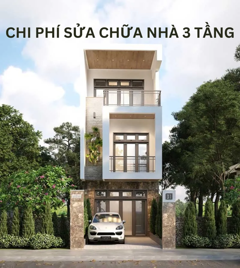 Sửa nh&agrave; 3 tầng hết bao nhi&ecirc;u tiền